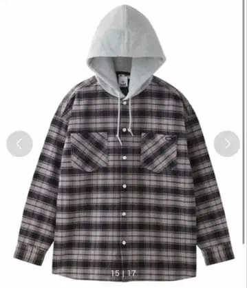 x-girl HEAVYWEIGHT FLANNEL HOODED SHIRT