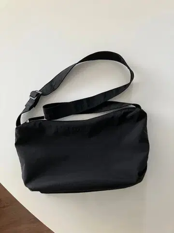 블랙 나일론 숄더백