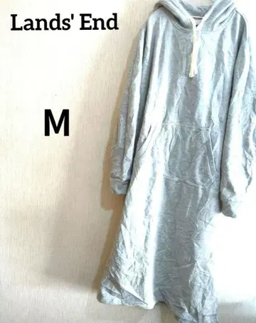 Lands' End 그레이 후드 부착 원피스 [ M ]