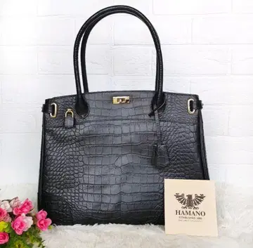 컨디션 최상 하마노 가죽 공예 클래시 어반 토트 로얄 핸드백