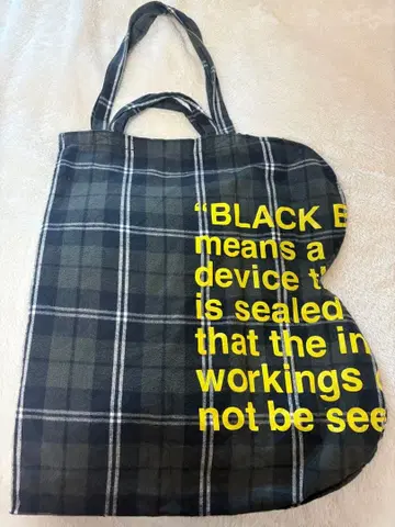 A machine black box tote bag