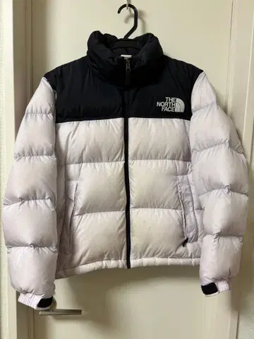 THE NORTH FACE 다운 자켓 블랙/화이트