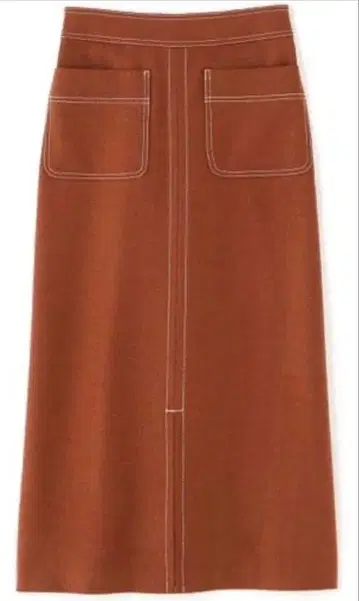 n.natural beauty basic 스티치 포켓 미디 스커트