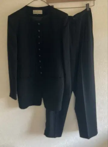 HIROMI YOSHIDA 관혼상제 수트 상복 노카라 자켓 블랙