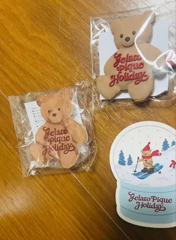 Gelato Pique 헤어 클립 스마트폰 그립 스티커 3종 한정판