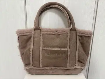 BAYFLOW 퍼 토트백 브라운 미사용, 즉시 발송!!