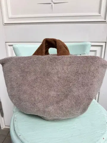 퍼 토트백 베이지 꽃무늬 내부