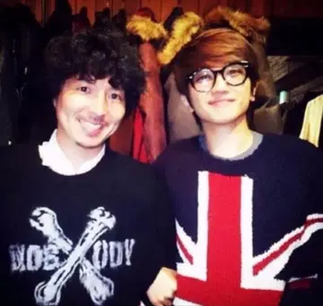 희귀 레어 니시지마 타카히로 착용 Union jack knit