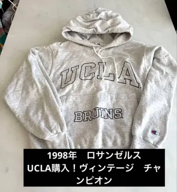 1998년 Champion UCLA Bruins 후드티 그레이