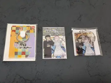 [새상품] 교토마후 x 리제로 스마트폰 링, 클리어 카드, 아크릴 키링