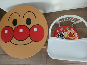 호빵맨 호빵맨 얼굴 테이블 테이블 콩 체어 콩 체어