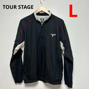 TOURSTAGE 투어 스테이지 골프웨어 하프 지퍼 소매 절개