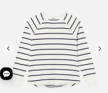 와플 링 슬리브 T셔츠 스트라이프