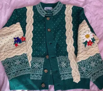 손뜨개질풍 북유럽 디자인 니트 울 빈티지