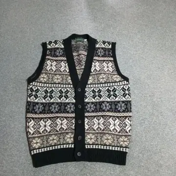 PORTOBELLO S 노르딕 무늬 울 베스트 스코틀랜드