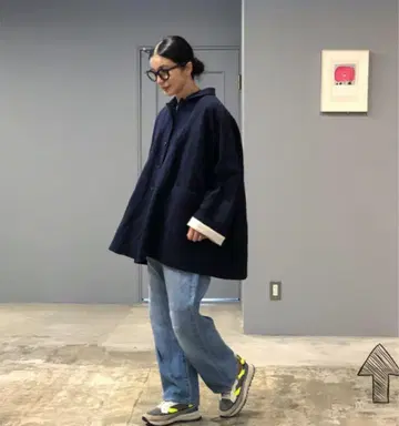 apuntob 코트 사이즈 2 인디고 네이비 아푸토비 lux