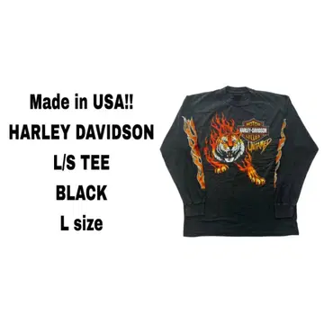 USA 할리데이비슨 T셔츠 블랙 L