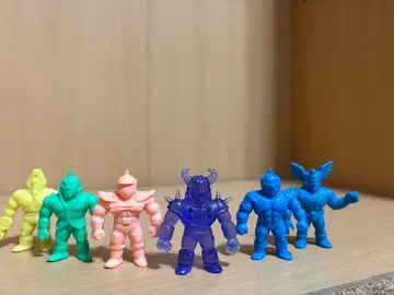 근육맨 지우개 6체 왕위 쟁탈편 버팔로맨 (클리어 퍼플) 빅 바디 등