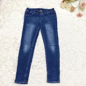 s.956 블루 데님 스키니 팬츠 L 사이즈 레깅스 허리밴딩