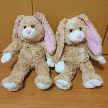 빌드어베어 축 처진 귀 토끼 봉제 인형 2개 세트