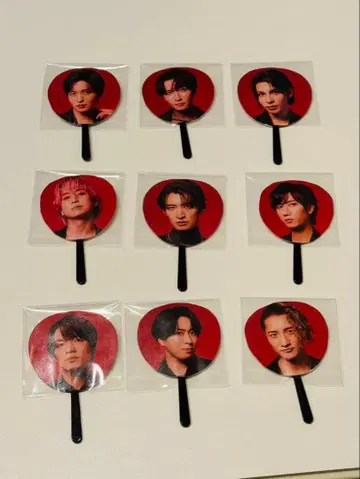 SnowMan 미니 부채 키링