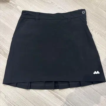 무타 마린 골프 블랙 플리츠 스커트