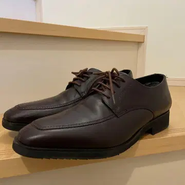 문스타 다크 브라운 가죽 비즈니스 슈즈 26.0EEE