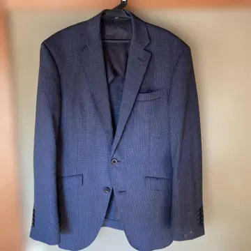 테일러드 자켓 네이비 그레이 스트라이프