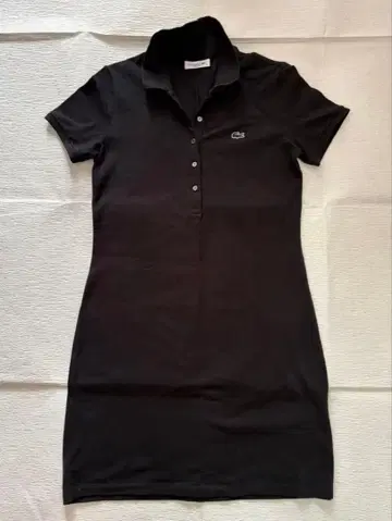 라코스테 블랙 폴로 드레스 반팔