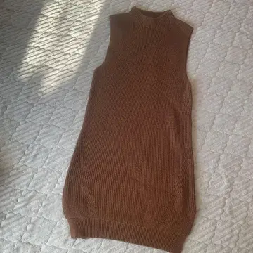 LAGUNAMOON 슬리브리스 니트 원피스 S 사이즈 무릎 기장