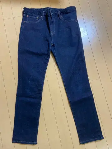 존 불 다크 블루 슬림 핏 데님