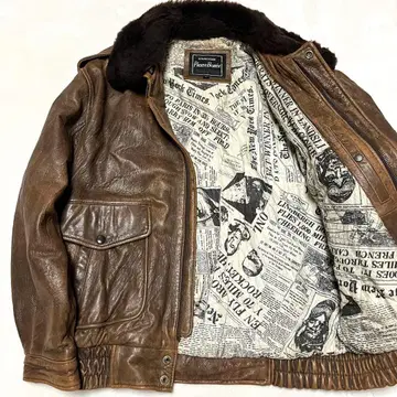 빈티지 G-1 가죽 플라이트 자켓 L 사이즈 브라운 브라운