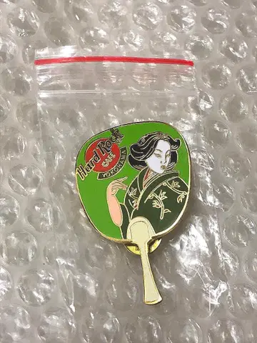 요코하마점 하드 록 카페 JAPAN 일본 부채 핀 배지