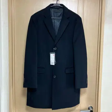 [미사용 새상품] UNIQLO 캐시미어 체스터 코트 네이비