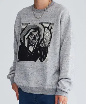 Sasquatchfabrix. 말 프린트 맨투맨 SWEATSHIRT