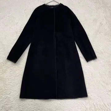 다나 카란 뉴욕 롱 코트 아우터 A라인 코트 블랙 4