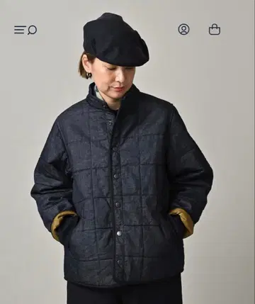 45R 45쁘띠 데님 908 퀼팅 블루종 (진한 색)