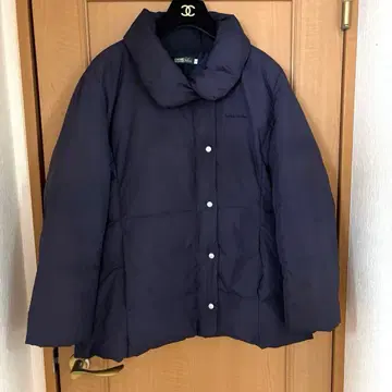 여성용 LL 크로커다일 스위치 모션 숄카라 다운 자켓