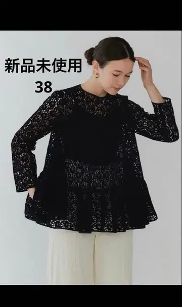 yori 플로키 레이스 티어드 블라우스 38