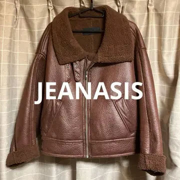 지나시스 무스탕 라이더 자켓 브라운 인기 완판템 (새상품급) 오샤레