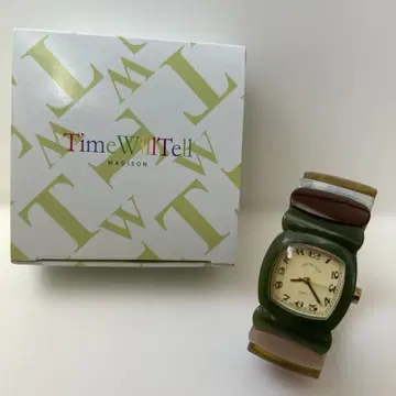 타임 윌 텔 타임 윌 텔 손목시계 멀티 그린 M