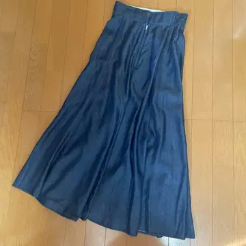 새상품급 PLST 내추럴 무드 데님풍 맥시 스커트 S