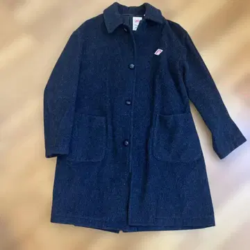 단톤 울 모사 코트 남성용 새상품 S 36 차콜 그레이