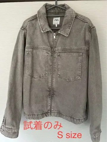 ZARA 대비 스티치 셔츠 자켓 그레이 S size