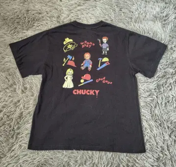 새상품 처키 여성용 반팔 티셔츠 차일드 플레이