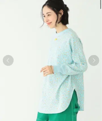 BEAMS BOY / 플라워 허니콤 롱 슬리브