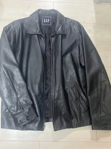 GAP 블랙 가죽 자켓