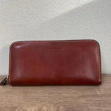 아날로지코 라운드 지퍼 장지갑