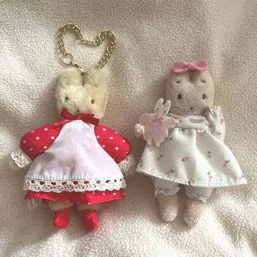 마롱크림 푸치마롱 브로치 마스코트 레드 세트