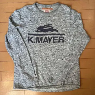 KRIFF MAYER 그레이 긴팔 티셔츠